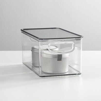 mDesign Plastic Deep Storage Bin Box Container - Image 3