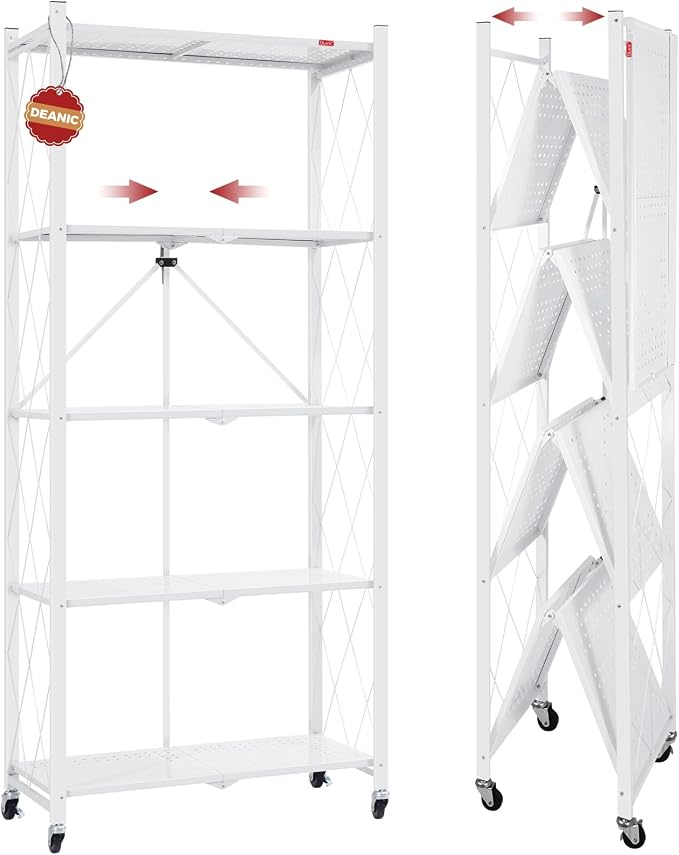 DEANIC 5 Tier Foldable Storage Shelves by ShowNow