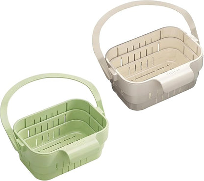 Expandable Foldable Sink Hanging Drain Basket Strainer Colander - Image 3