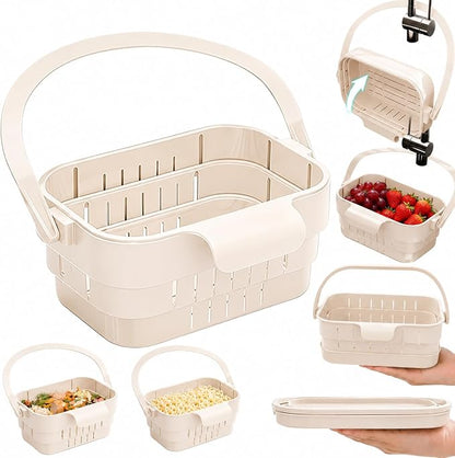 Foldable Hanging Sink Drain Basket, 2026 Stretchable Kitchen Colander by Unknown