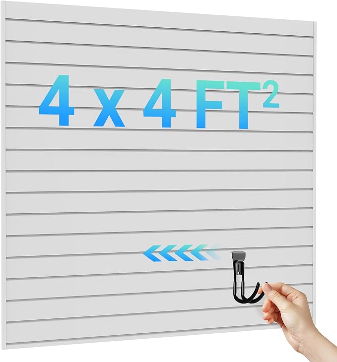 Ezlaino 4x4ft PVC Slat Wall Paneling by Ezlaino