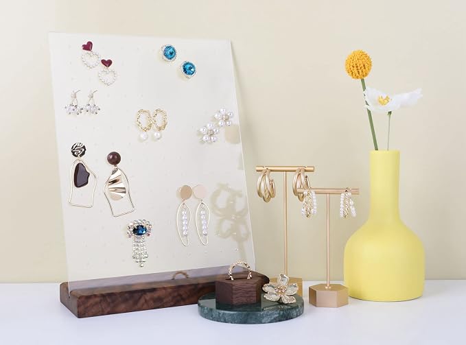 GemeShou walnut earring display - Image 2