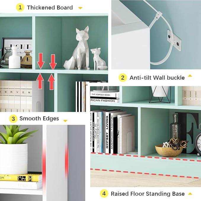 IOTXY Open Shelf Low Bookcase - Image 4
