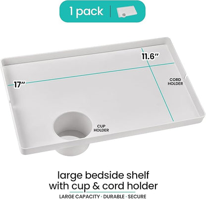 Modern Innovations Large White Bedside Shelf - Image 2