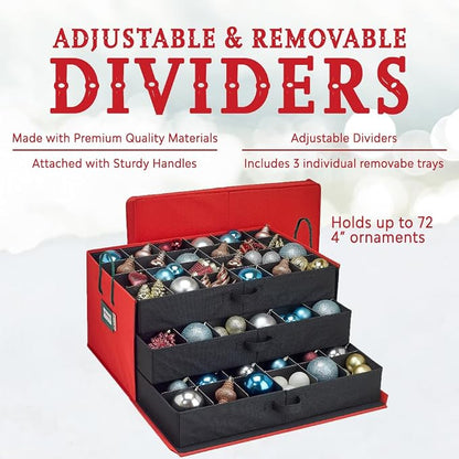 HOLDN’ STORAGE Christmas Ornament Storage Box - Image 7