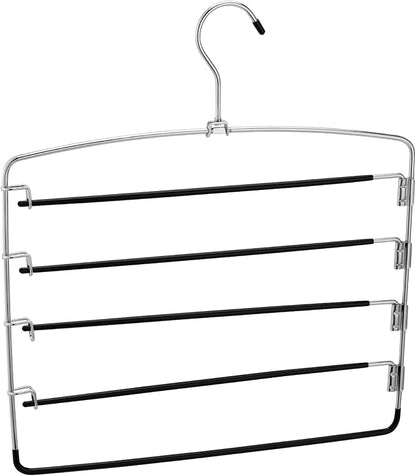 JAPCHET 6 Pack Non Slip Space Saving Pants Hangers - Image 6