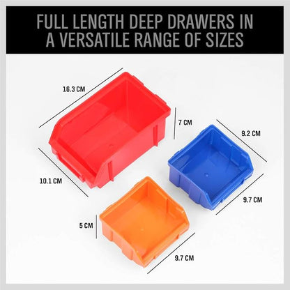 SEDY 30-Bin Wall-Mounted Storage Rack System - Image 3
