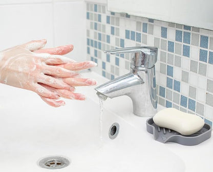 YASMEN 2 Pcs Silicone Soap Dish, Soap Holder - Image 2
