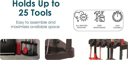 Keter Compact Corner Tool Rack for Maximum Storage and Organization - Image 3