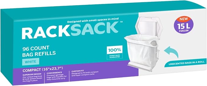Rack Sack Rolled Bag Refills White 96's - Image 3