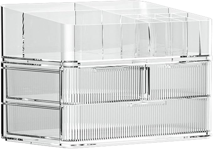 Fenteer Makeup Organizer Drawer Organizer Clear Large Capacity Cosmetic Display - Image 7