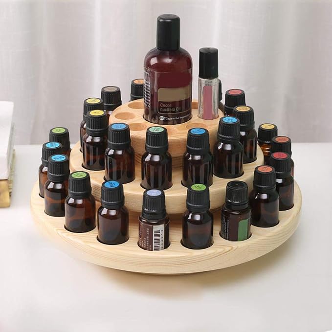 Hapivida Wooden Essential Oil Display Stand, 3-Tier 39 Slots Essential Oil - Image 5