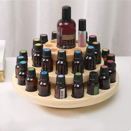 Hapivida Wooden Essential Oil Display Stand, 3-Tier 39 Slots Essential Oil - Image 5