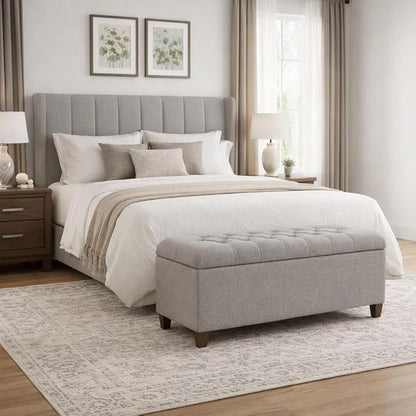 HomePop Ainsley 40" Storage Ottoman Bench - Image 2