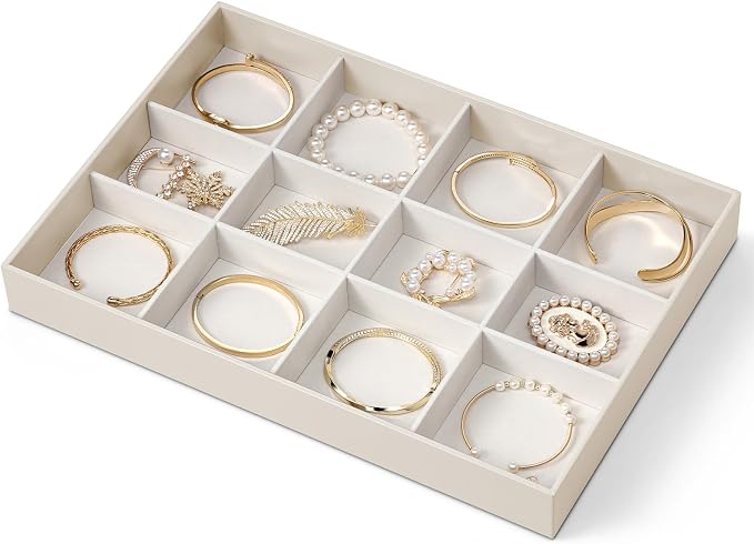 VLANDO Stackable Jewelry Tray, Drawer Organizer by VLANDO