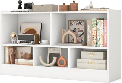 Giantex 5-Cube Bookcase, Freestanding 3-Tier Bookshelf by Giantex