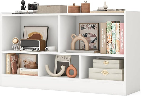 Giantex 5-Cube Bookcase, Freestanding 3-Tier Bookshelf by Giantex