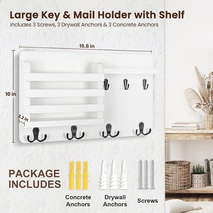 Nekon Mail Holder for Wall Mail Organizer - Image 7