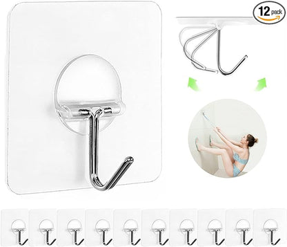 Adhesive Hooks for Hanging Heavy Duty Wall Hooks Self Adhesive Towel Coat Hooks by JINSHUNFA