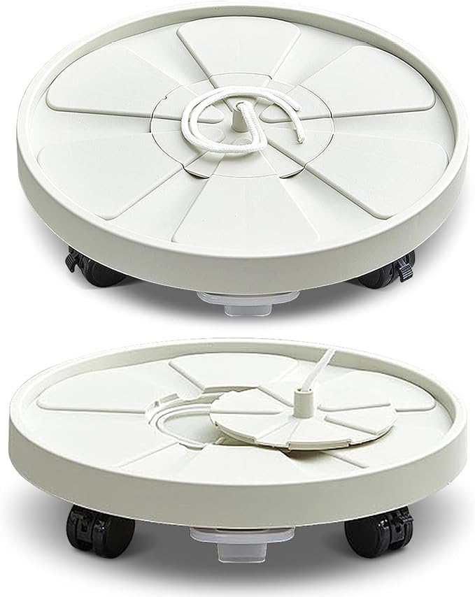 Planter Caddies 2 Set Lockable Caster Wheels, Heavy Duty Plant Stand Tray by Smartmak