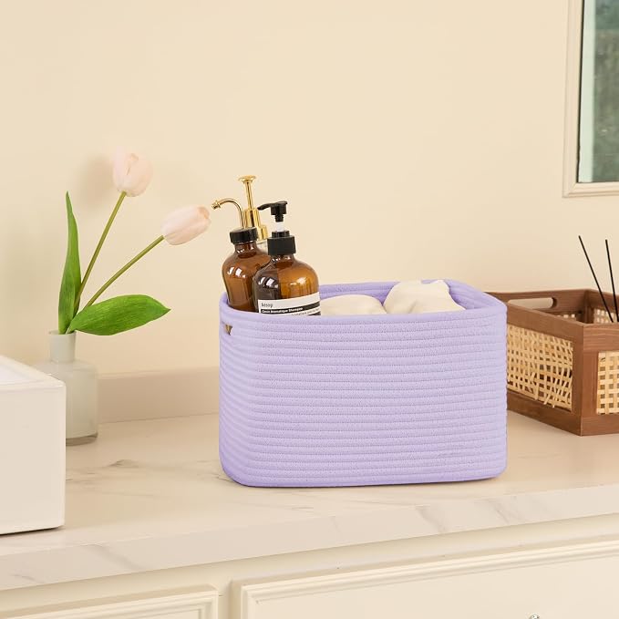 OIAHOMY 4 Pack Storage Baskets for Organizing, Cube Storage Bins for Shelves - Image 5