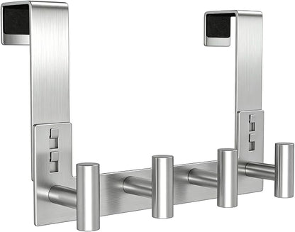 PMMASTO Over The Door Hooks, Fits 1-3/4" Thick Door No Drill Hooks by PMMASTO
