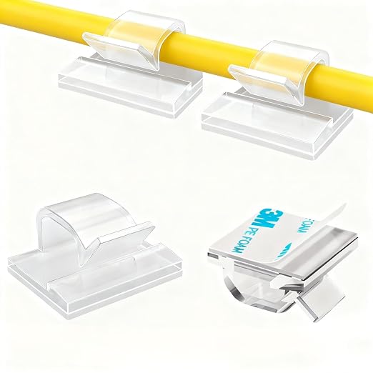 Outdoor Light Clips, Adhesive Cable Clips by Topavatop