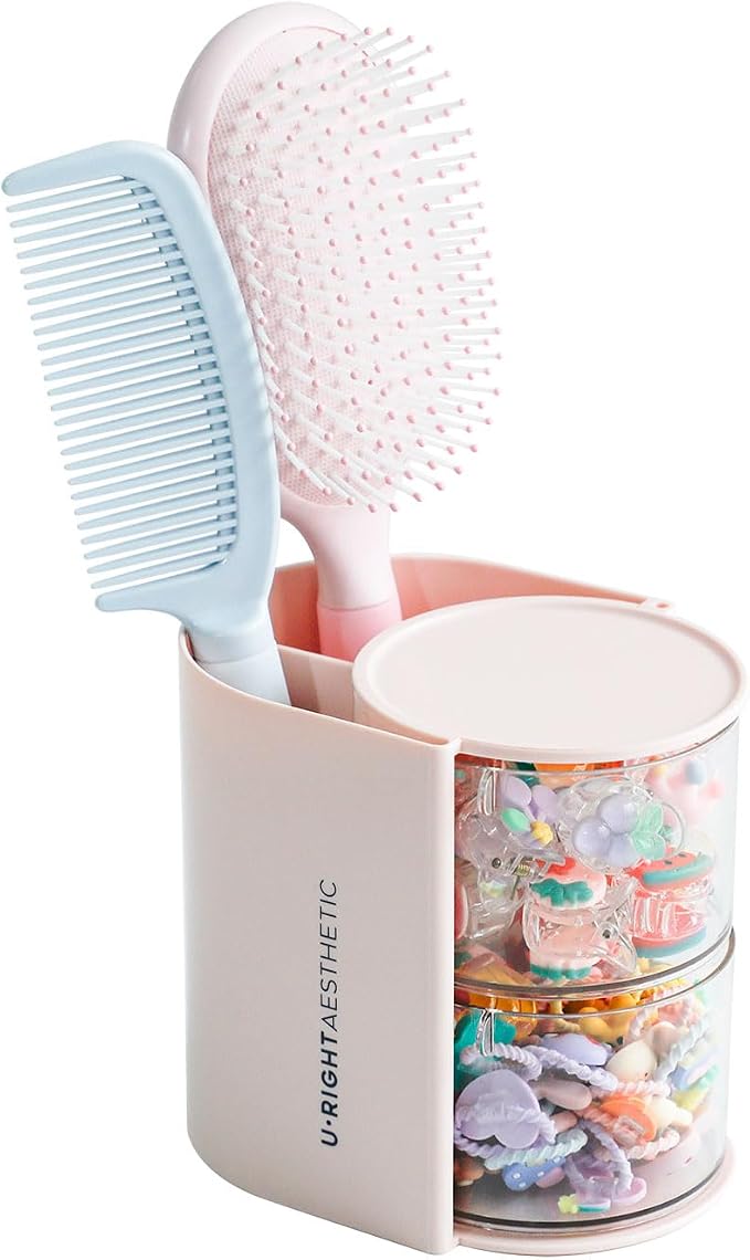 FABROK 2-Layer Clear Hair Accessories Organizer by FABROK