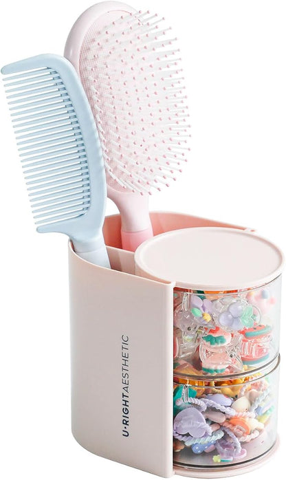 FABROK 2-Layer Clear Hair Accessories Organizer by FABROK