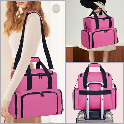Large Cosmetic Bag with 4 Removable Case and 2 Removable Dividers Double Layer - Image 7