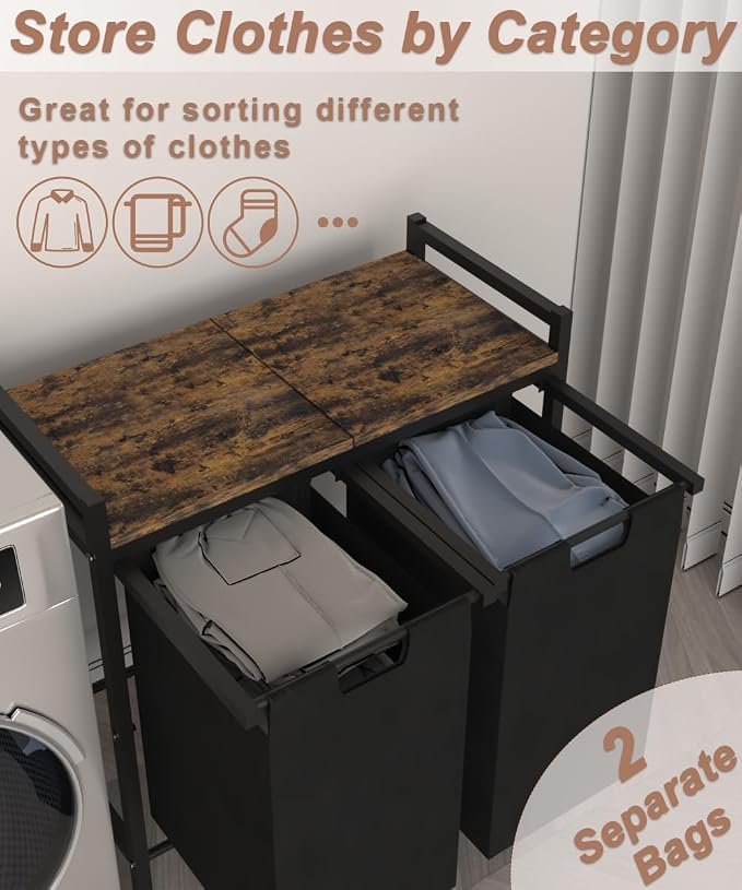 12 x 2 Gal Large Laundry Hamper - Image 2