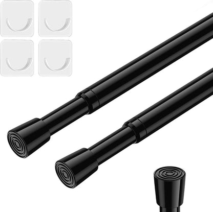 AIZESI 2 Pack Spring Tension Curtain Rods, Adjustable 26-39 Inch, perfectly by AIZESITENSIONROD
