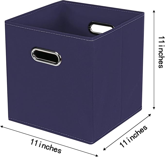 Fabric Cloth Storage Bins, Fabric Cube Bins Organizer - Image 2