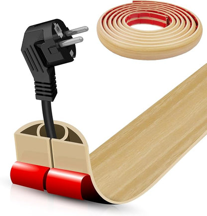 Floor Cord Cover Self Adhesive Cord Hider, 10FT Cable Management, Extension by DBHXXMB-HH