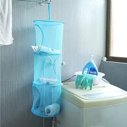 2pcs Hanging Mesh Storage Organizer Bag Foldable Space Saving Organizer - Image 5