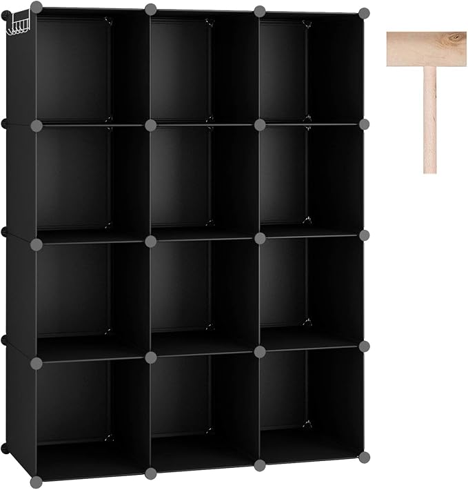 C&AHOME Cube Storage Organizer, 12-Cube Shelves Units, Closet Cabinet, DIY by CAHOME