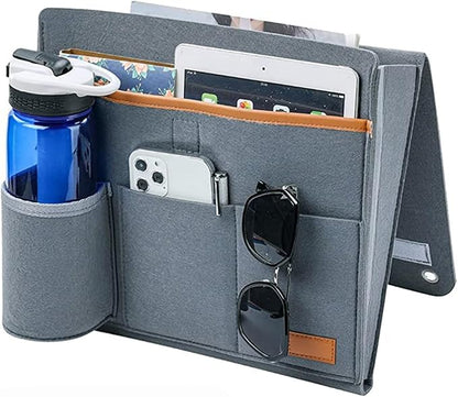 Bringsine Bedside Caddy, Felt Bed Storage Organizer Hanging Bag Holder by Bringsine