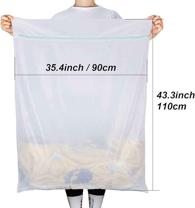 Tenn Well 2Pk 43x35" Extra Large Mesh Laundry Bags Jumbo - Image 2