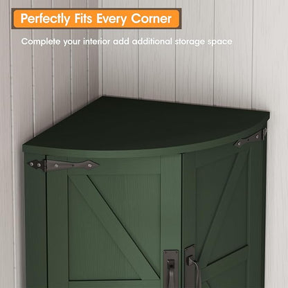 Vabches 64.8" Tall Farmhouse Corner Cabinet - Image 6