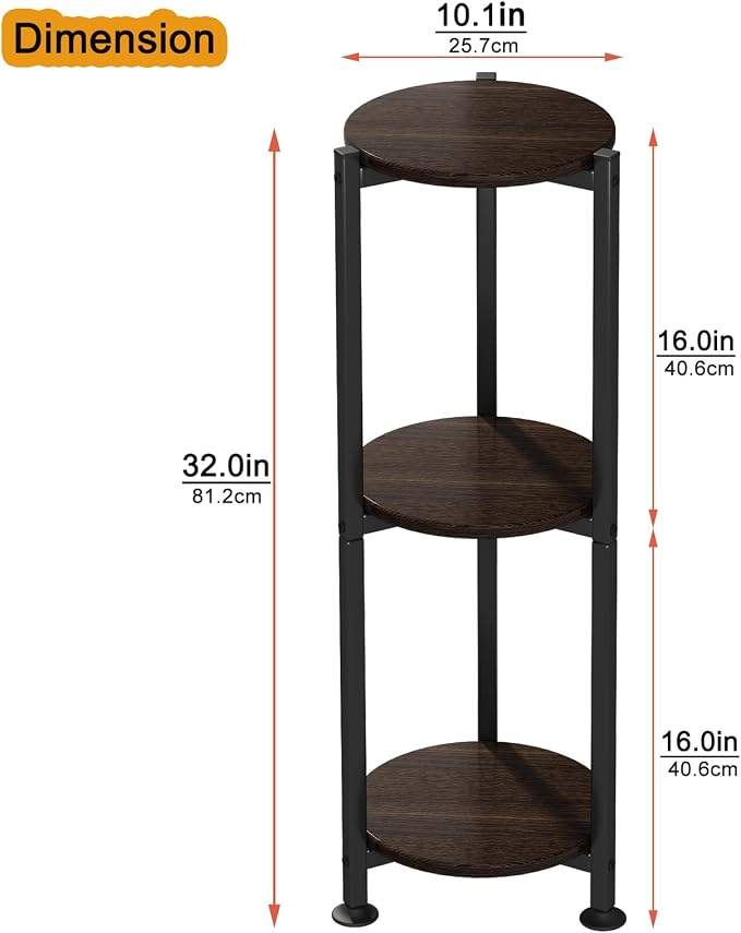 Plant Stand Indoor Outdoor 2 Tier Tall Metal Corner Storage Tiered Plant Shelf - Image 3