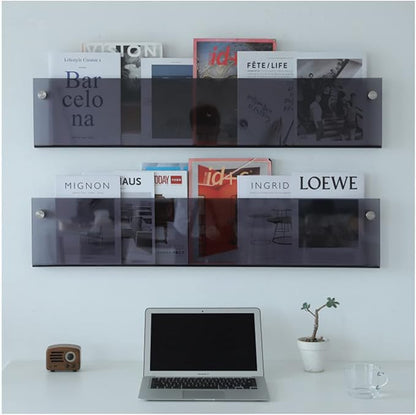 ROYALITA 2-Pack Acrylic Magazine Holder Brochure Holder, Fashion Hanging - Image 4