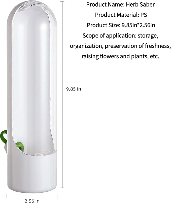 3Pack Herb Saver for Refrigerator for Cilantro, Vegetable Preservation - Image 2