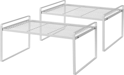 2Pack Kitchen Cabinet Shelf Counter Organizer Rack Pantry Storage Bathroom by Shantton