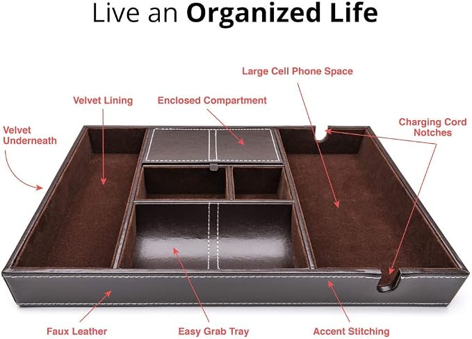 ULTRAY Nightstand Organizer, Valet Tray - Image 3