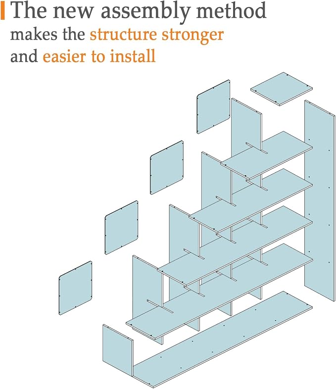 Ladder Cube Storage Bookcase - Image 7