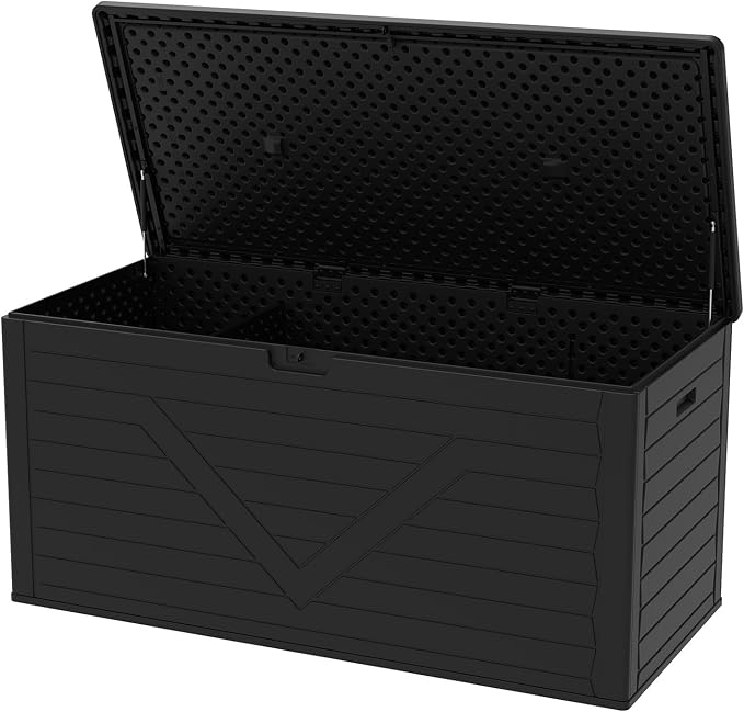 Outdoor Storage Box, Lockable Patio Cushions, Garden Tools Storage by FoldingFurniture