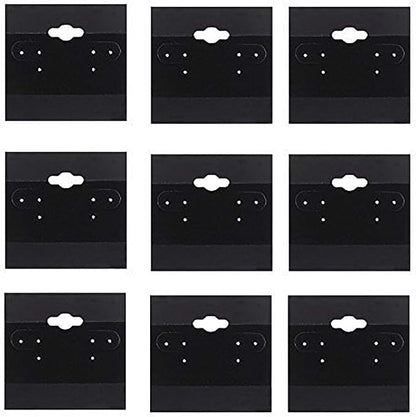 Adorox 200 Piece Black Earring Card Holders - Image 8