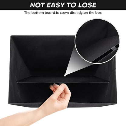 Large 17" 42 Quarts Collapsible Stackable Storage Bins - Image 4