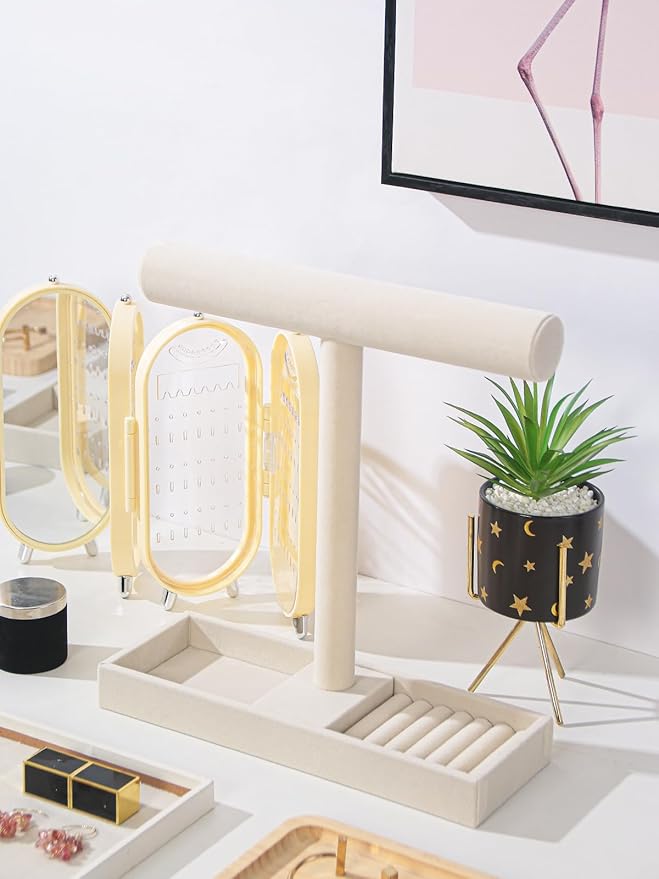 Multi-Use Jewelry Holder Stand, Necklace Bracelet Ring Organizer Stand - Image 6