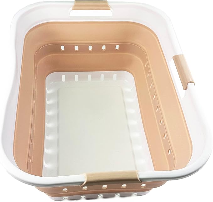 SAMMART 42L Collapsible Plastic Laundry Basket by SAMMART